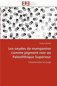 Les Oxydes de Manganèse Comme Pigment Noir Au Paléolithique Supérieur