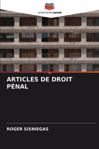 Articles de Droit Pénal