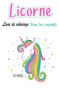 Livre de coloriage de licorne pour enfants de 4 a 8 ans