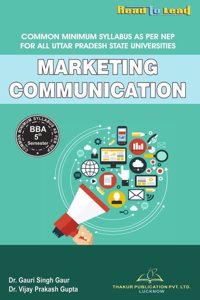 U.P State Nep BBA 5th Sem MARKETING COMMUNICATION book In English By Thakur Publication
