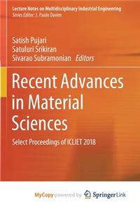 Recent Advances in Material Sciences