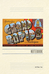 Vintage Lined Notebook Greetings from Grand Rapids