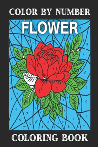 Color By Number Flower Coloring Book