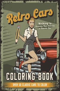 Retro Cars Coloring Book