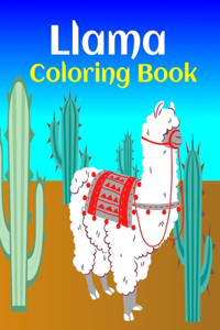 Llama Coloring Book