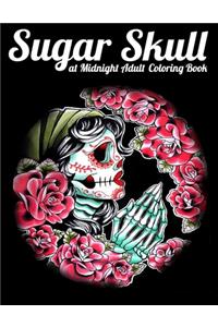 Sugar Skull at Midnight Adult Coloring Book