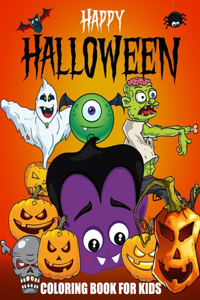 Happy Halloween Coloring Book For Kids