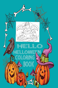 Hello Halloween Coloring Book