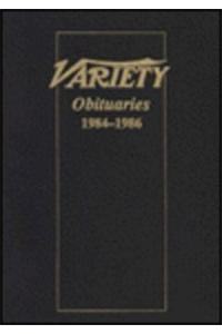 Variety Obituaries, 1984-86