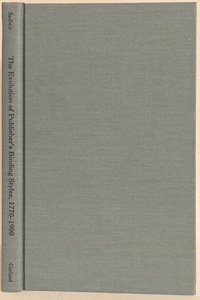 The Evolution of Publishers' B Styles, 1770-1900