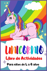 Unicornio Libro de Actividades para Niños de 4 a 8 Años