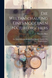 Weltanschauung Eines Modernen Naturforschers