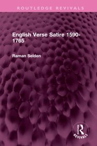 English Verse Satire 1590-1765