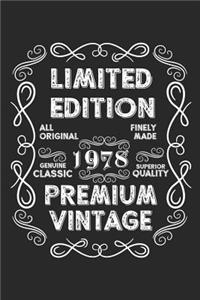 Limited Edition Premium Vintage 1978