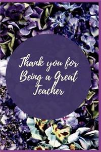 Thank you for Being a Great Teacher