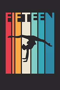 Gymnastics Notebook for 15 Year Old Boys and Girls - Vintage Gymnastics Journal - 15th Birthday Gift for Gymnast Diary