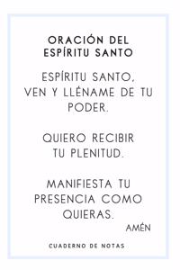 Oración Del Espíritu Santo Cuaderno De Notas
