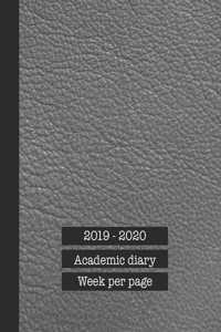 2019 - 2020 Academic diary week per page