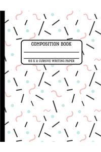 Composition Book Cursive Writing Paper
