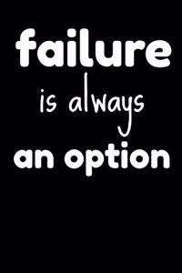 Failure Is Always an Option