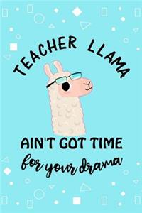 Teacher Llama ain't got time for your drama