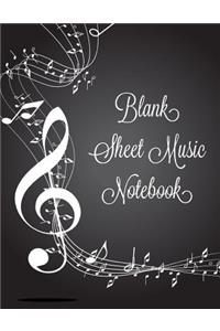 Blank Sheet Music Notebook