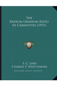 Radium-Uranium Ratio In Carnotites (1915)