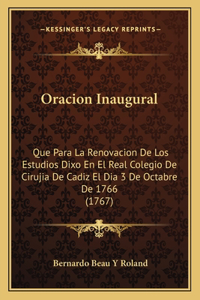 Oracion Inaugural