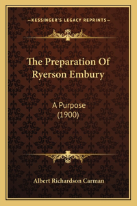 Preparation Of Ryerson Embury