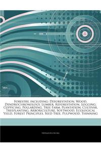 Articles on Forestry, Including: Deforestation, Wood, Dendrochronology, Lumber, Reforestation, Logging, Coppicing, Pollarding, Tree Farm, Plantation,