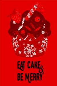 Christmas Journal - Eat Cake & Be Merry (Red)