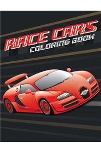 Race cars; Easy coloring book for boys kids toddler, Imagination learning in school and home