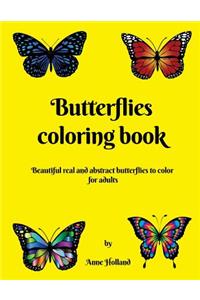 Butterflies coloring book