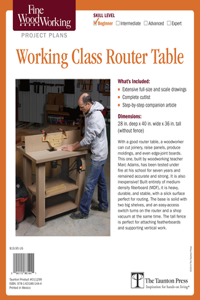 Fine Woodworking's Working-Class Router Table Plan
