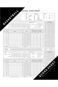 Matthew D. Publishing Basketball Score Sheet