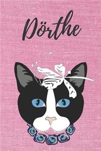 personalisiertes Notizbuch Katze / Notizheft / Journal / Malbuch / Tagebuch / Kritzelbuch / DIN A5 / Geschenk Dörthe