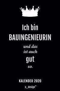Kalender 2020 für Bauingenieure / Bauingenieur / Bauingenieurin