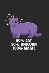 Einhorn Katze Notizbuch