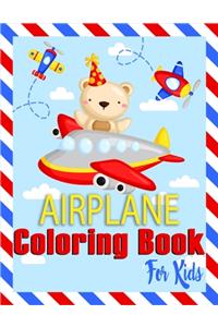 Airplane Coloring Book For Kids