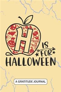 H is for Halloween - A Gratitude Journal