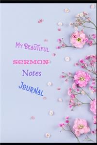 My Beautiful Sermon Notes Journal