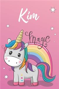 Einhorn Notizbuch Kim