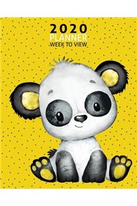 Baby Panda 2020 Week to View Planner