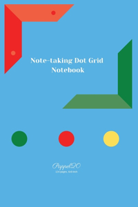 Note-taking dot grit Notebook- Light Blue Cover -124 pages-6x9-Inches