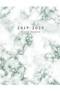 2019-2020 Weekly Planner: Large Two Year Planner with To-Do List (Marble Cover)