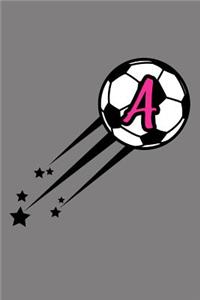 A Monogram Initial Soccer Journal