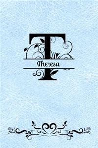 Split Letter Personalized Journal - Theresa
