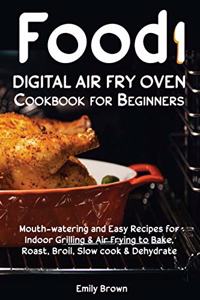 Food i Digital Air Fry Oven Cookbook for Beginners