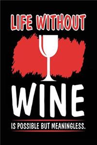 Life Without Wine Is Possible But Meaningless.