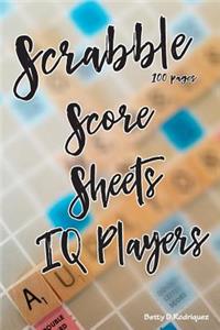 Scrabble Score Sheets IQ Players